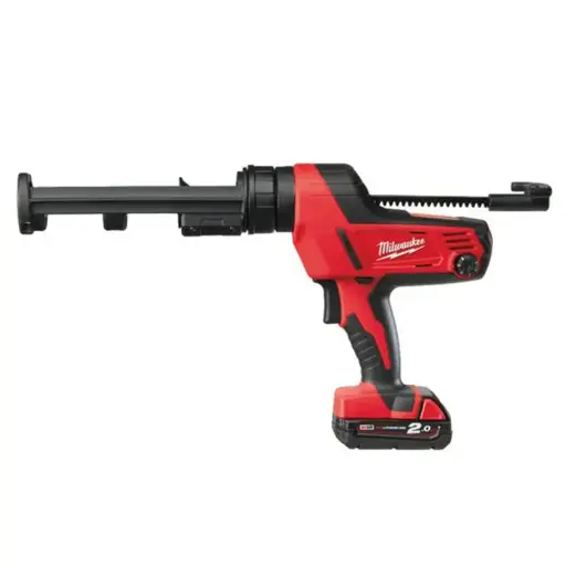 [4933441310] Pistolet à colle 18V, 310ml - C18 PCG-310C-201B - Avec 1 batterie 2,0 Ah + Chargeur + Sac de transport - MILWAUKEE - 4933441310