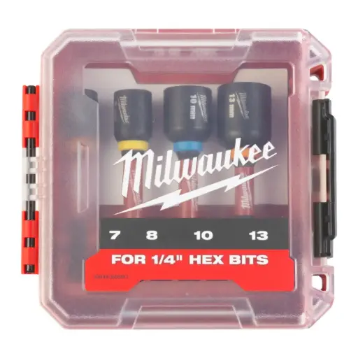 [4932492445] MILWAUKEE DOUILLE MAGNÉTIQUE SHOCKWAVE™ 4 PIÈCES