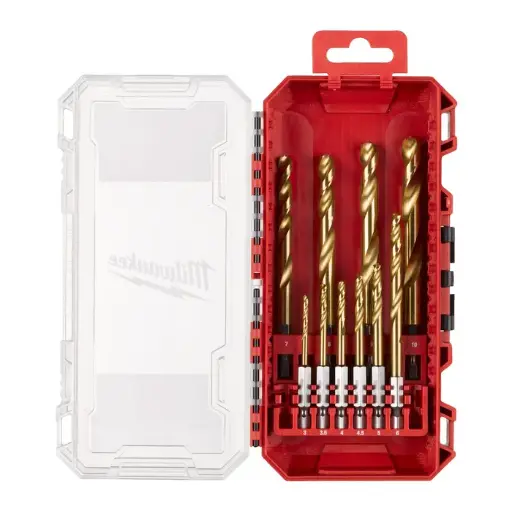 [4932493865] SET 10 FORETS MÉTAUX HSS-G RED HEX - MILWAUKEE - 4932493865