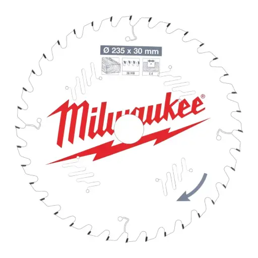 [4932471306] MILWAUKEE LAME SCIE CIRCULAIRE BOIS 235X30X2,4/36 ALTERNEE - 4932471306