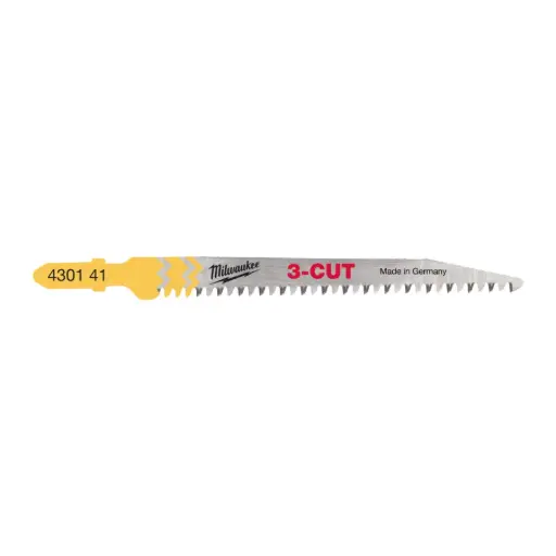 [4932430141] LAMES DE SCIES SAUTEUSES BOIS ET PLASTIQUE PLONGEANTE 91MM (X5) - MILWAUKEE - 4932430141