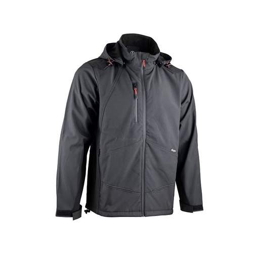 Blouson softshell bicolore GRIS NUIT - ROCK 2307 - LMA