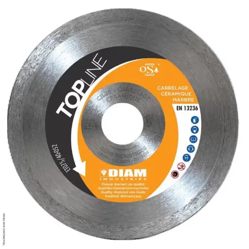 [CR80350/30-25] DISQUE DIAMANT Ø350/30-25.4 CARRELAGE - CERAMIQUE - CR80350/30-25 - DIAM INDUSTRIE