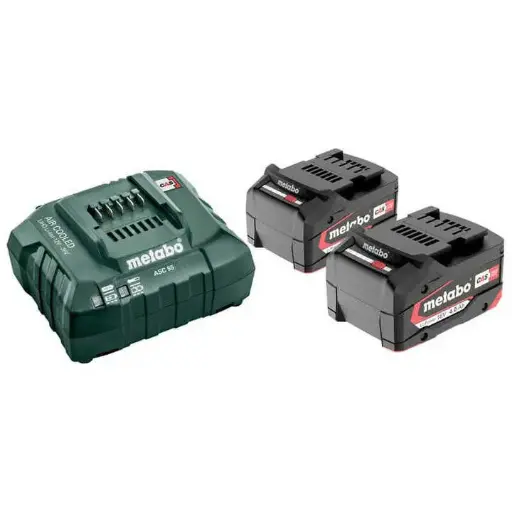 [685050000] Pack 2 Batteries 18 volts + chargeur rapide  - METABO - 685050000